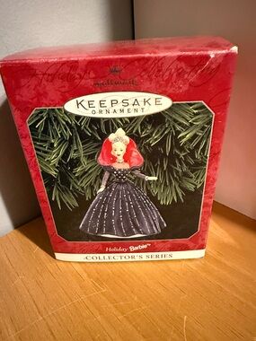 Hallmark Keepsake Holiday Barbie Ornament - Red & Black